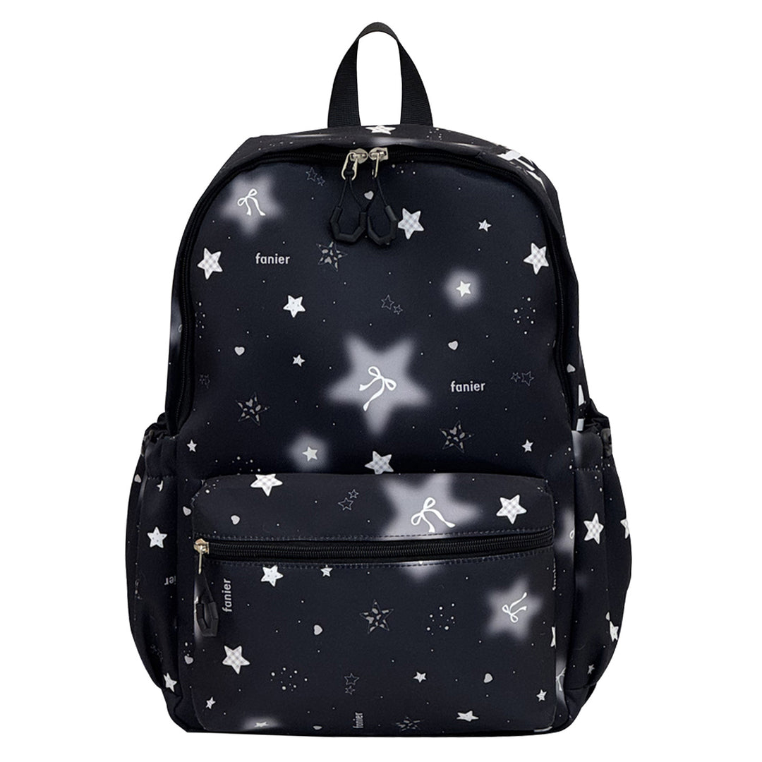Casual Star-Patterned School Backpack Stornfield