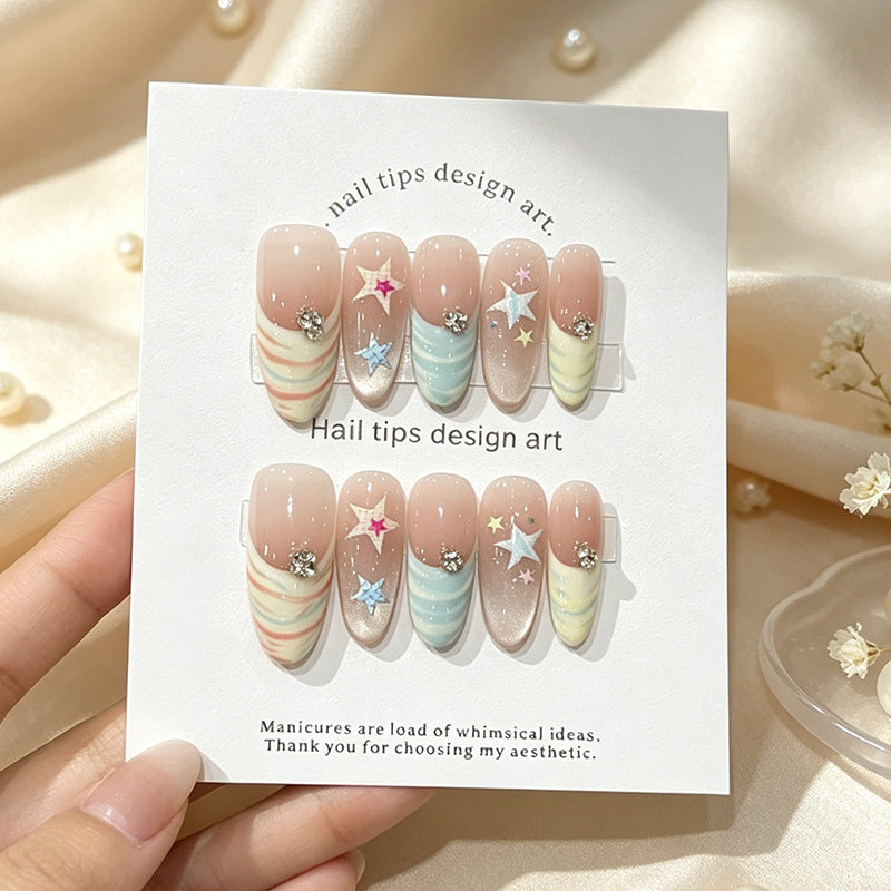 Whimsical Nail Art Press-On Set Stornfield
