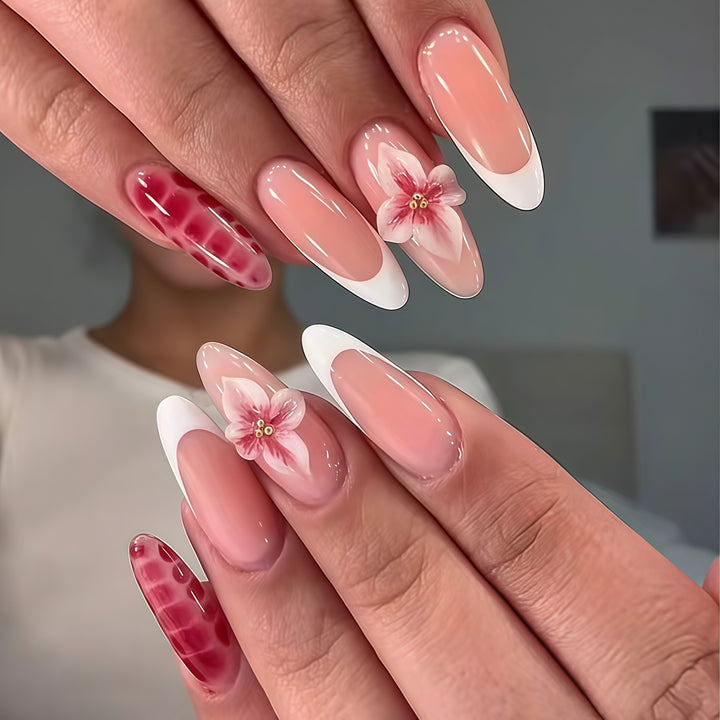 Floral Stiletto Nail Enhancements Stornfield
