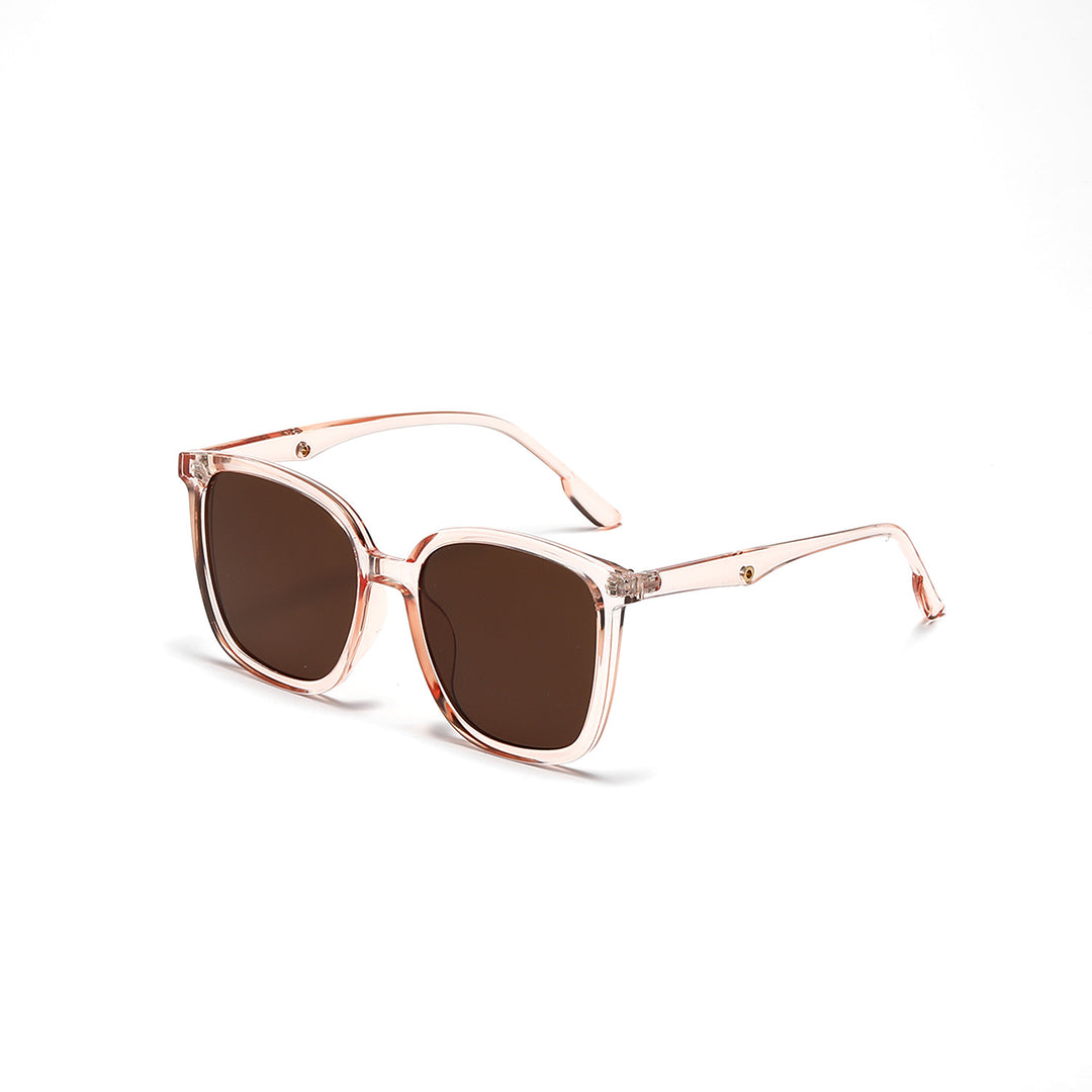 Women's stylish square sunglasses with clear frame and polarized lenses Stornfield