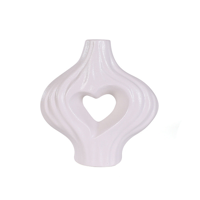 Decorative Heart-Shape Ceramic Vase Stornfeild