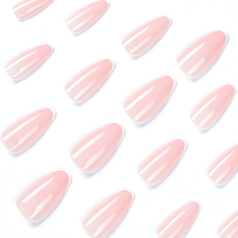 Artistic Stiletto Nails with Elegant French Tip Design Stornfield