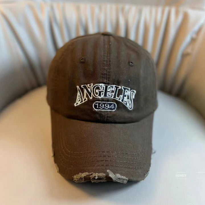 Women's Distressed Vintage-Style Adjustable Baseball Cap Stornfield