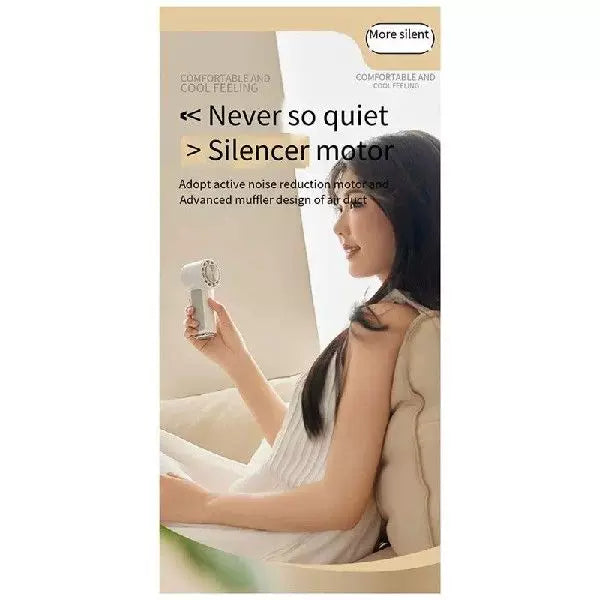 Ladies one size wearable bladeless personal fan with adjustable tilt angle and silent motor with three speeds Stornfield