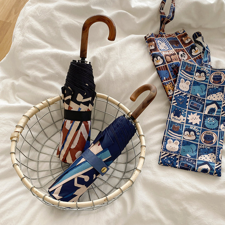Women's folding umbrella with creative geometric design Stornfield