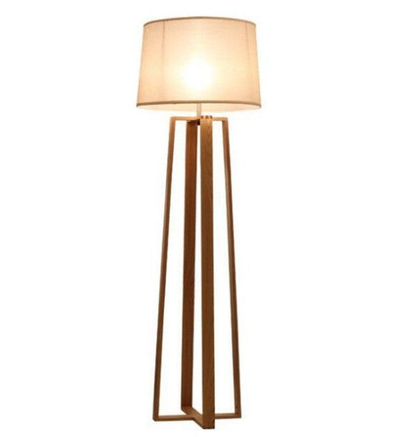 Modern Wooden Tripod Floor Lamp