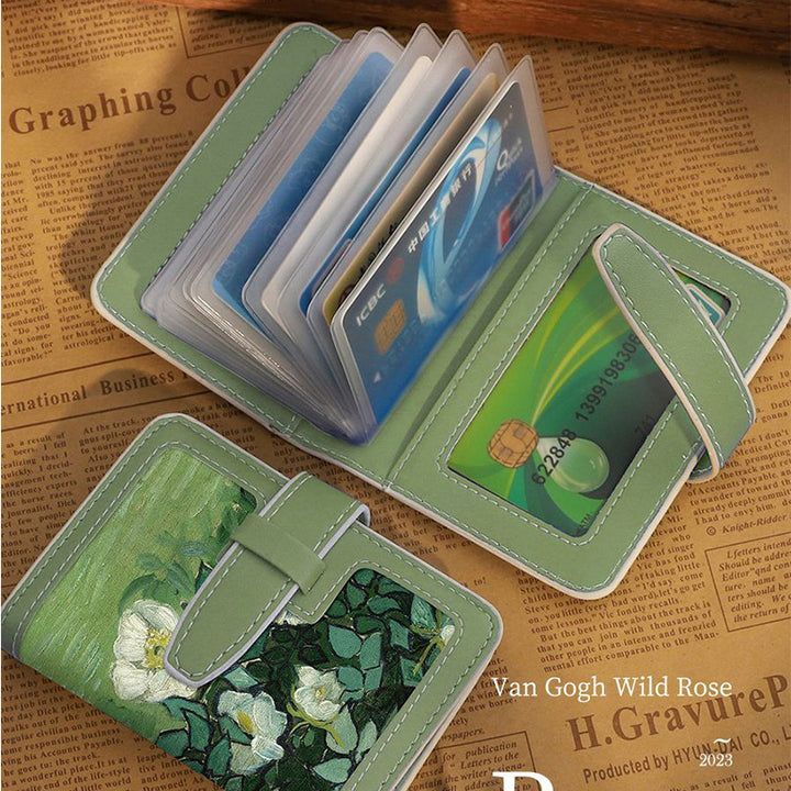 Artistic Floral Cardholder