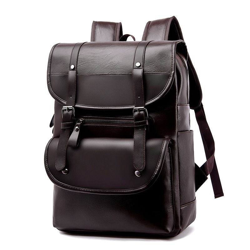 Backpack made of high-quality synthetic leather with multifunctional compartment system Stornfield