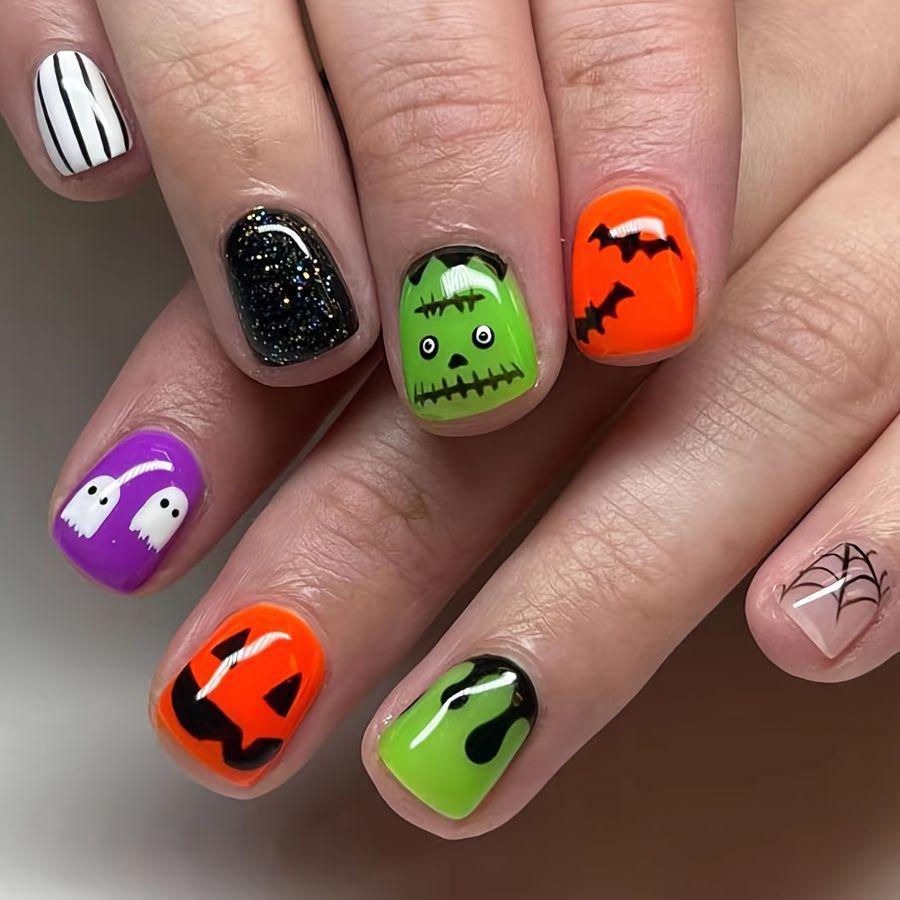 Halloween-Themed Nail Art Stornfield