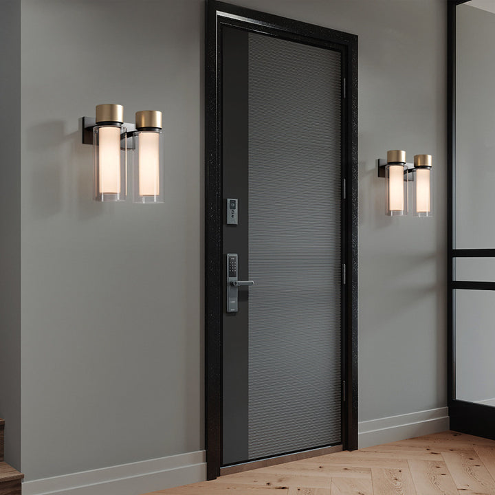 Contemporary Double Cylinder Wall Light