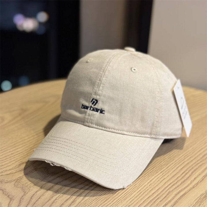 Men's Distressed Cotton Twill Baseball Cap Stornfield