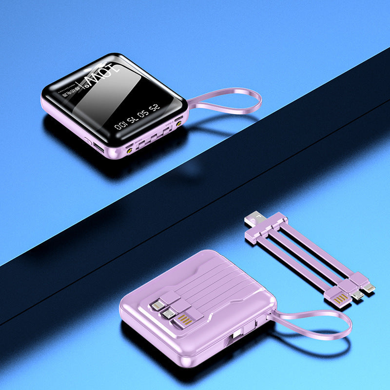 Portable power bank with digital power display and multifunctional cable Stornfield