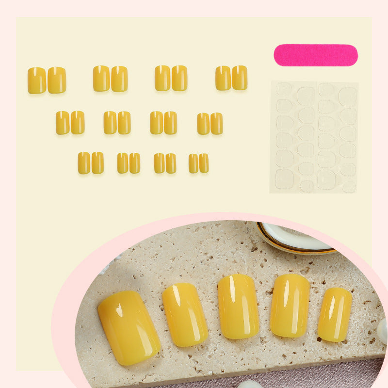 Elegant Glossy Press-On Nails Stornfield