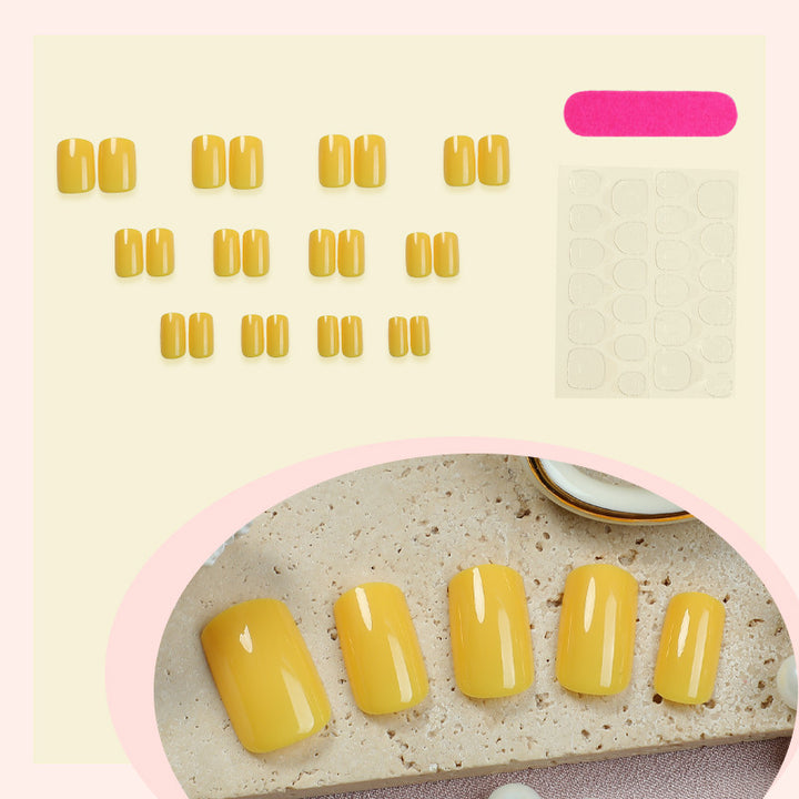 Elegant Glossy Press-On Nails Stornfield