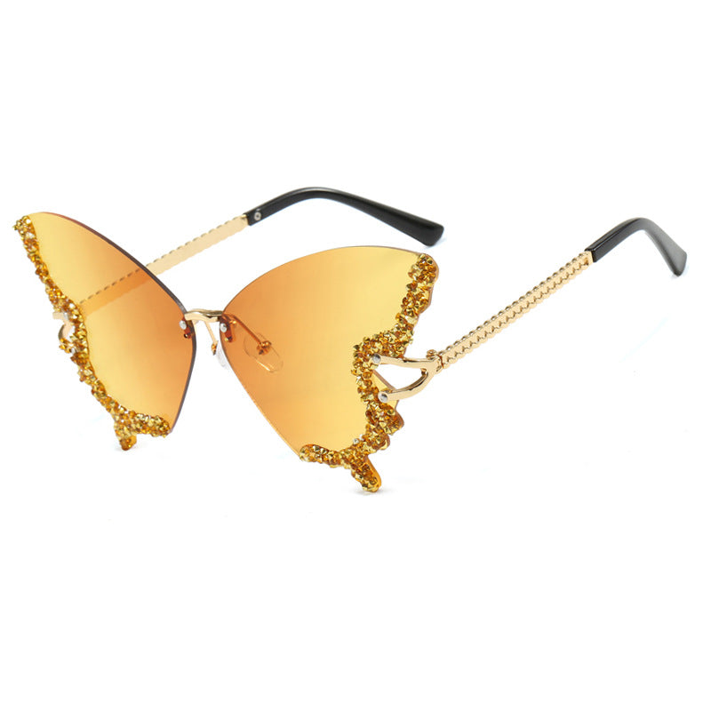 Women's large cat-eye sunglasses with sparkling rhinestone embellishment and elegant frame Stornfield