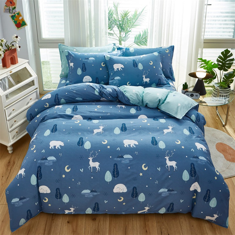 Cozy Heart Pattern Bedding Set