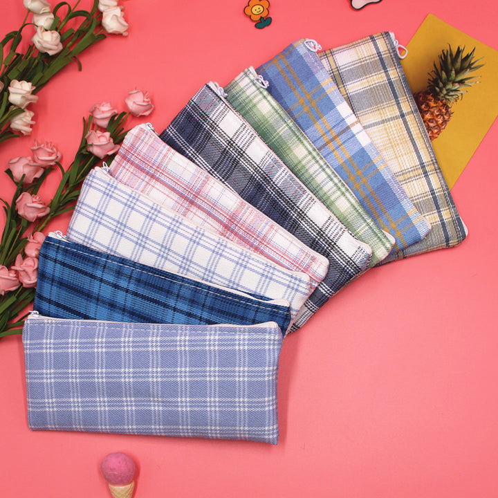 Stylish Plaid Pencil Case Stornfield