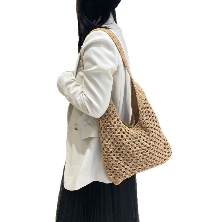 Hand-knotted shoulder bag in crocheted design Stornfield