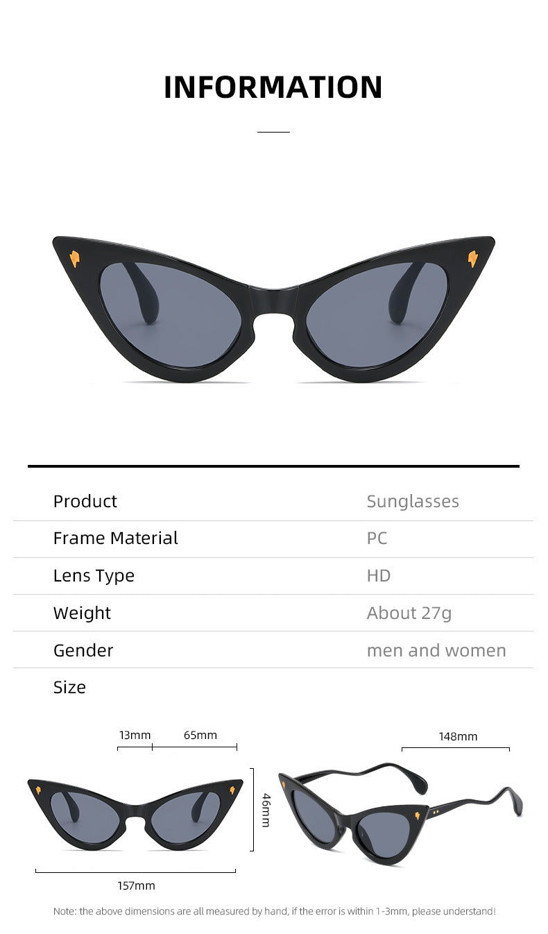 Women's Cat-Eye Sunglasses with Mirrored Lenses and Elegant Detail Stornfield