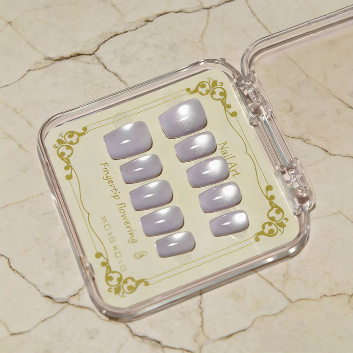 Elegant Glossy Press-On Nail Set Stornfield