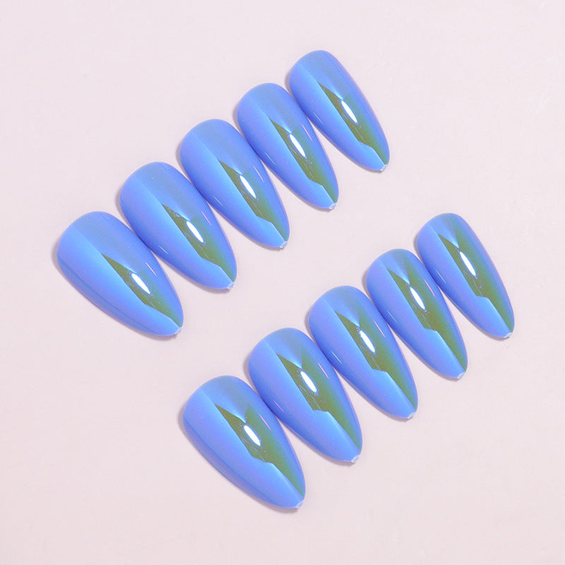 Elegant Glossy Almond-Shaped Press-On Nails Stornfield