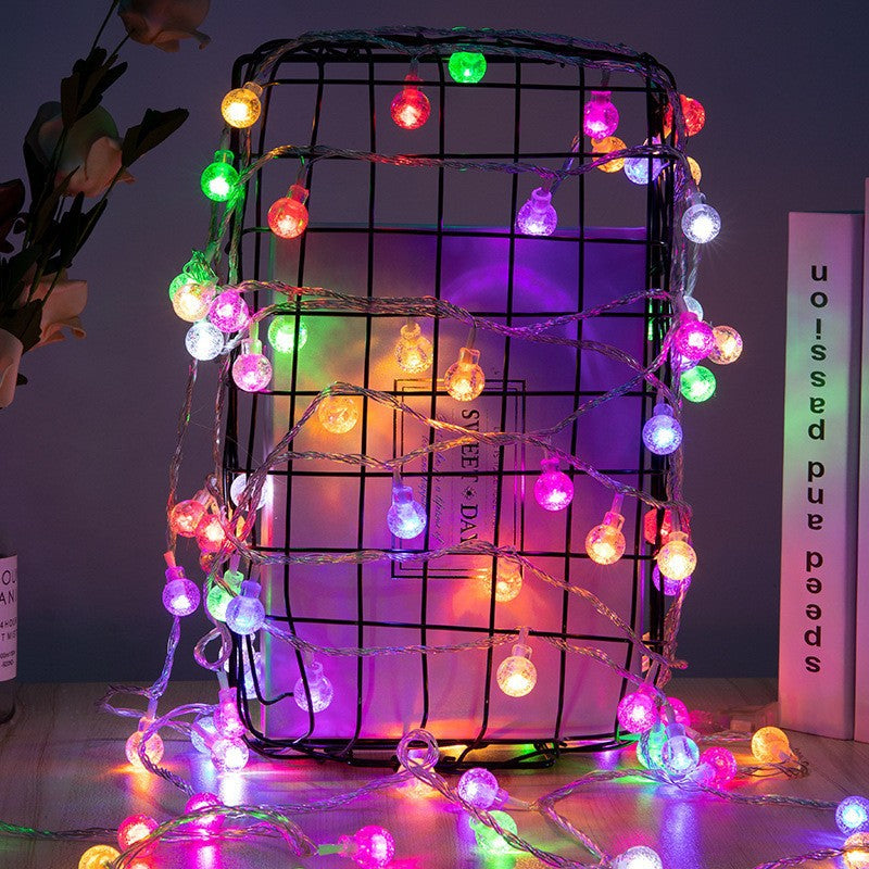 Globe LED String Lights With Waterproof Copper Wire And Textured Clear Bulbs Stornfield