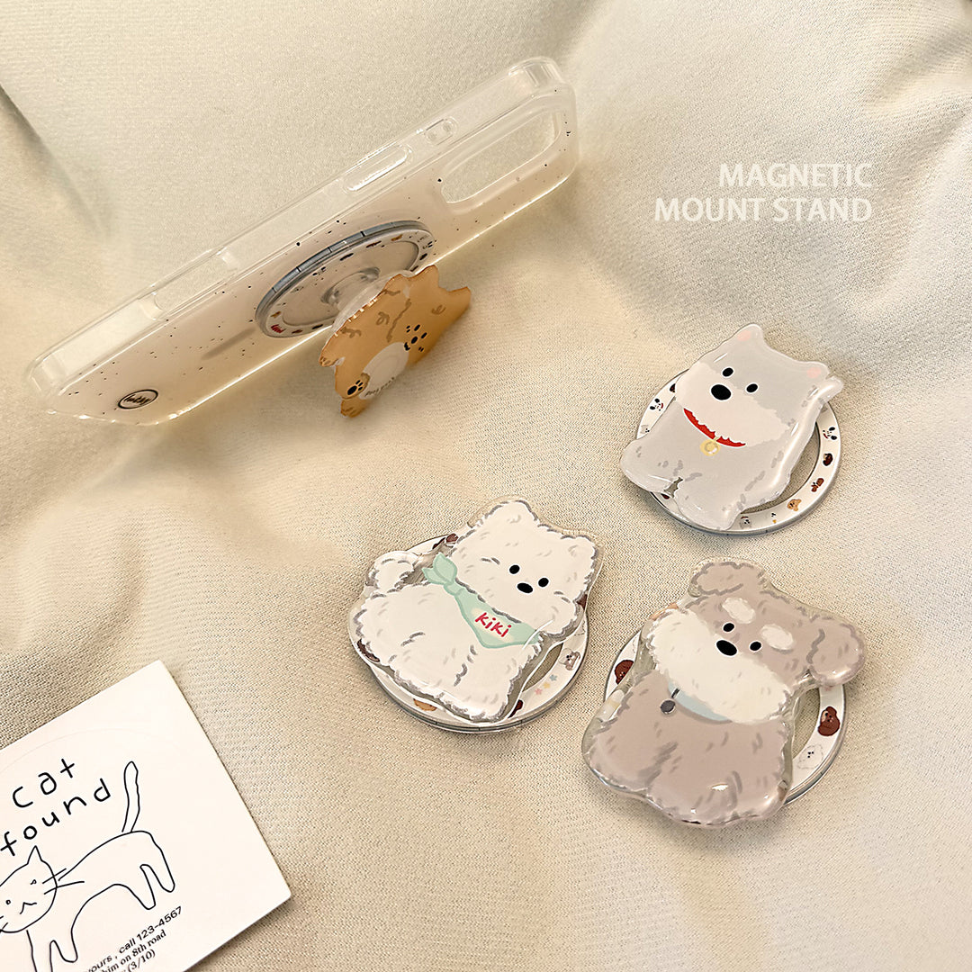 Magnetic smartphone holder in cute dog design Stornfield