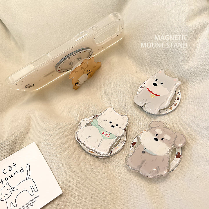 Magnetic smartphone holder in cute dog design Stornfield