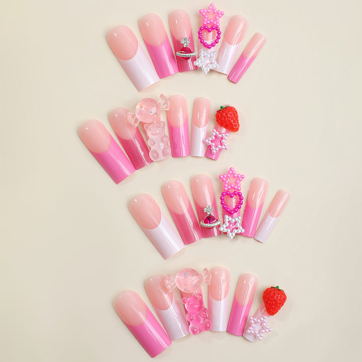 Artificial nail set with decorative accents Stornfield