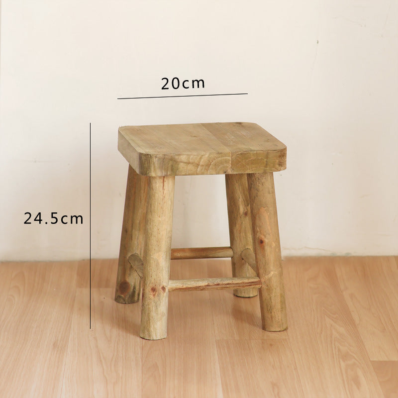 Handcrafted wooden stool Stornfield