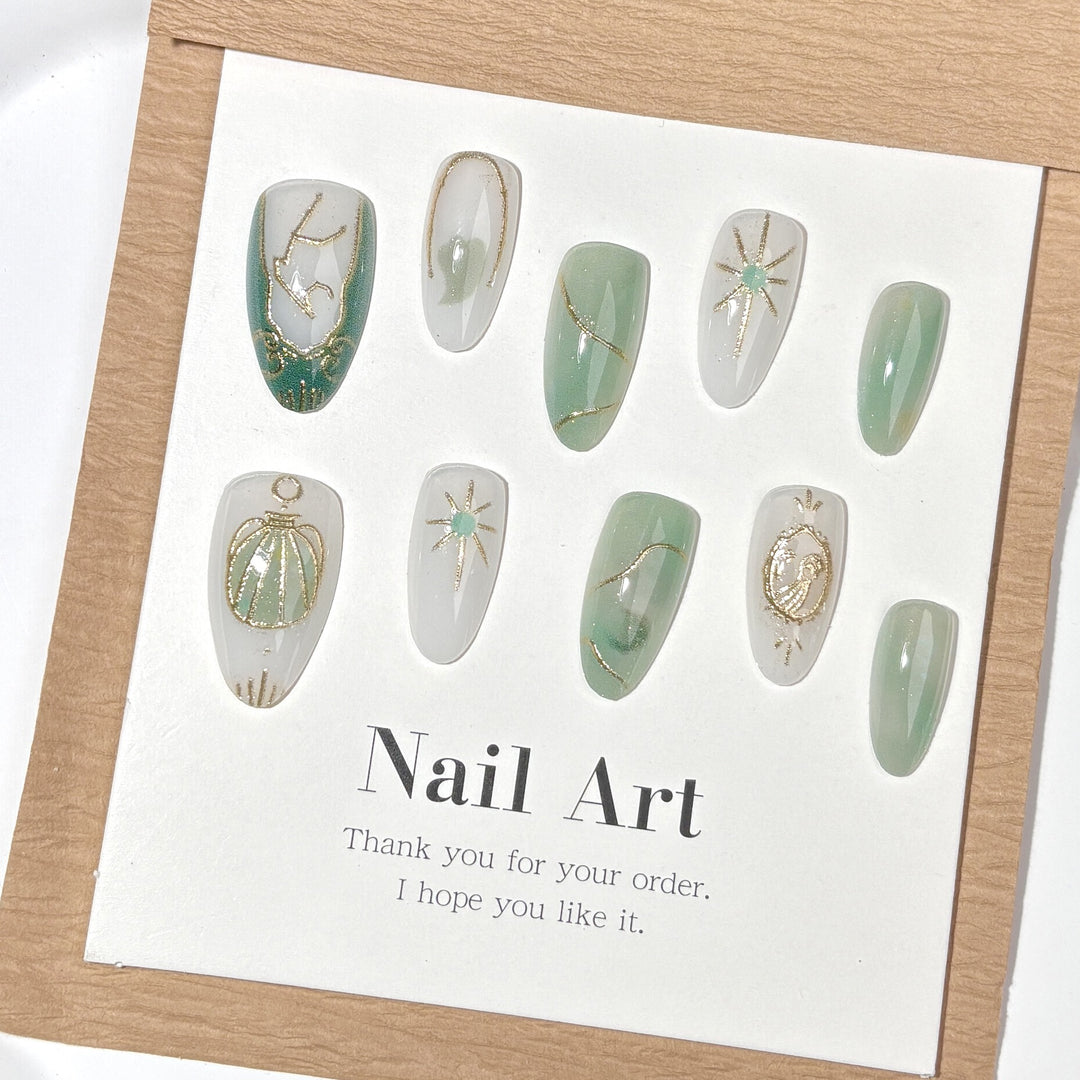Decorative Press-On Nail Art Set 1790745388