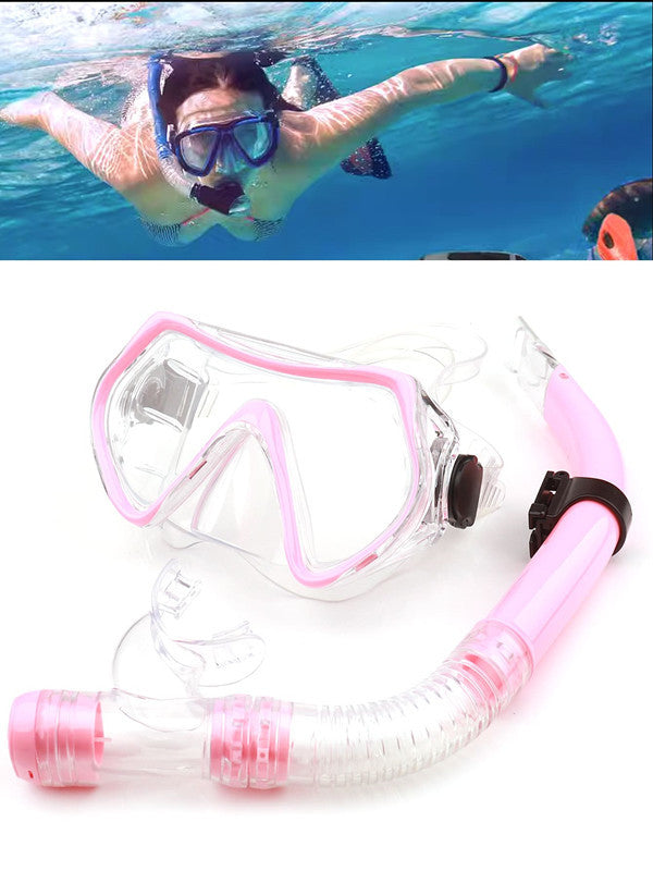 Snorkel mask with anti-fog technology and flexible mouthpiece Stornfield