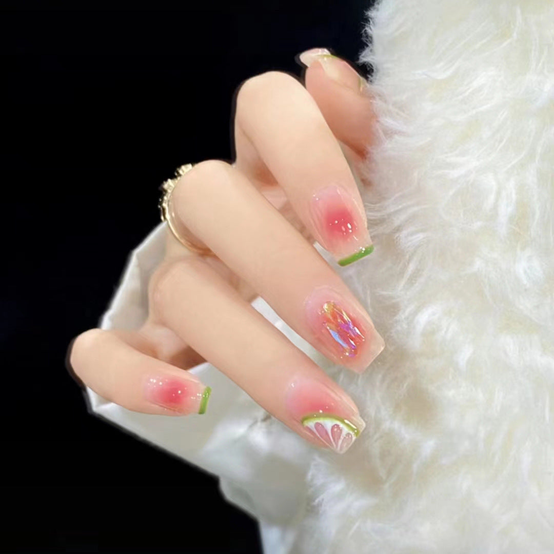 Creative art fake nails with fruit design Stornfield