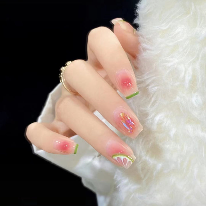 Creative art fake nails with fruit design Stornfield