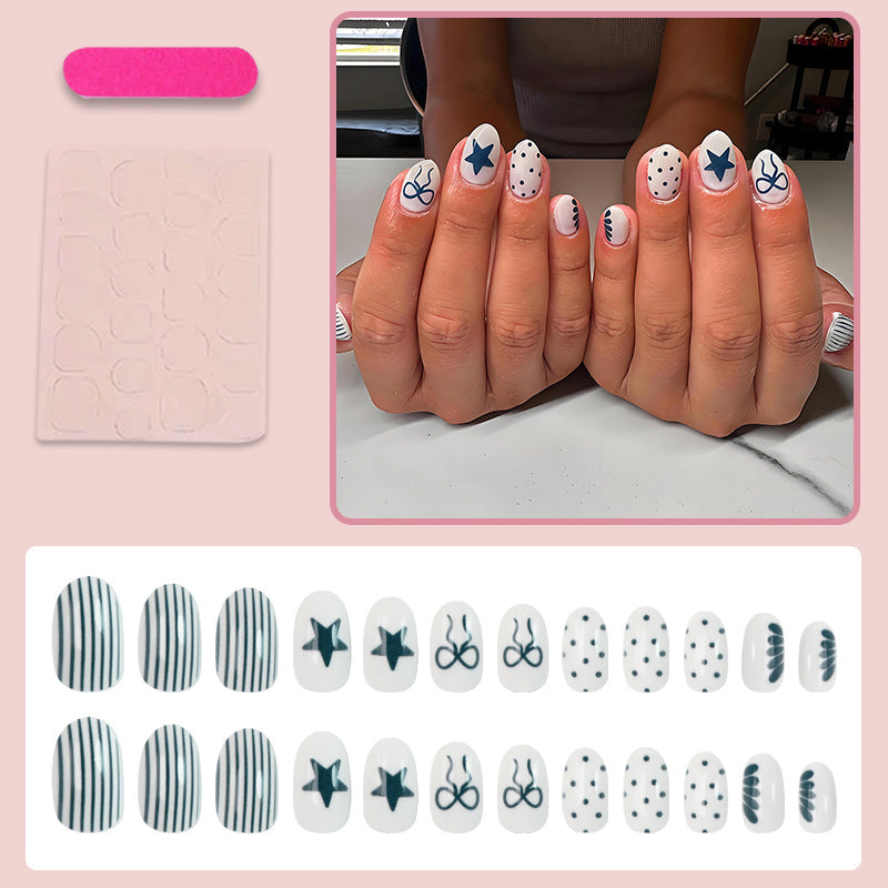 Nail art set with modern graphic patterns and stylish accents Stornfield
