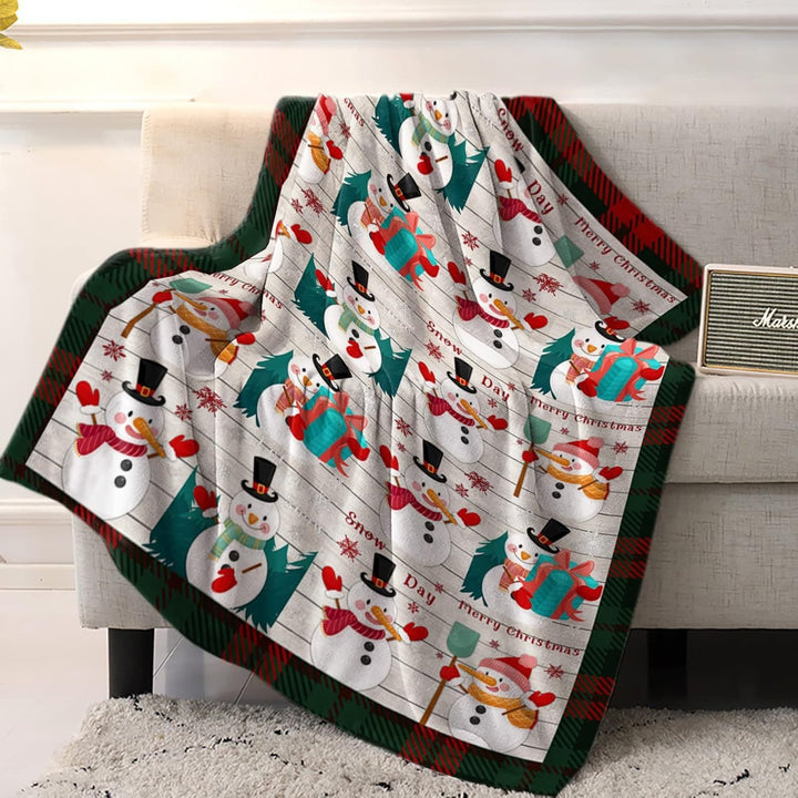 Holiday-Themed Fleece Throw Blanket