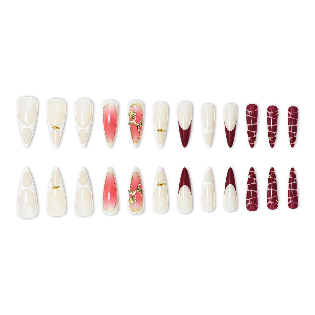 Elegant Decorative Press-On Nail Extensions Stornfield