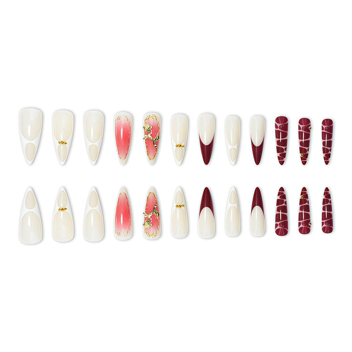 Elegant Decorative Press-On Nail Extensions Stornfield