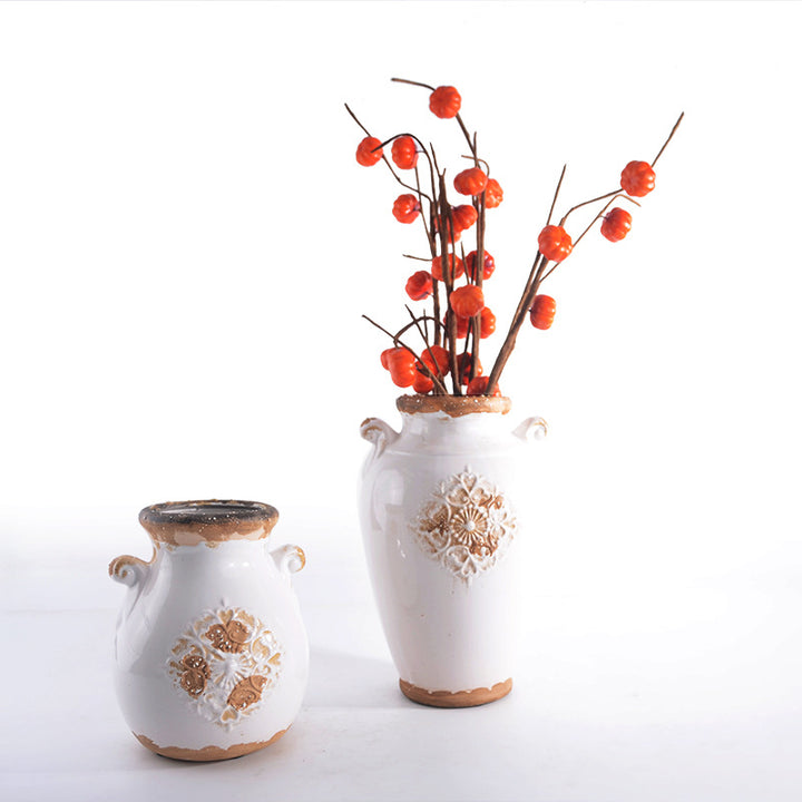 Elegant ceramic vase with decorative pattern Stornfield