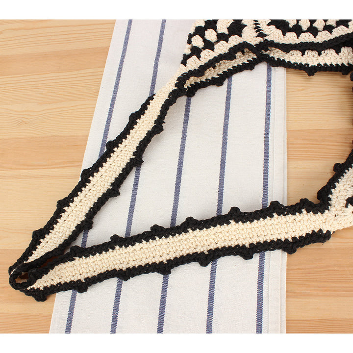 Handmade Macrame Shoulder Bag with Floral Patterns Stornfield
