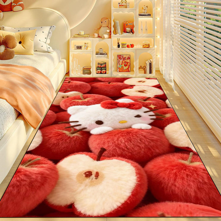 Plush Hello Kitty-Themed Area Rug