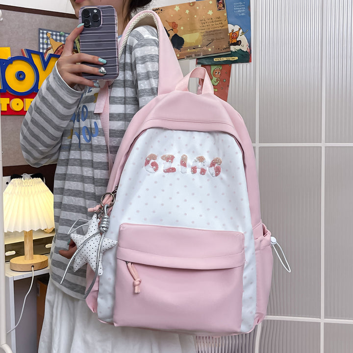 Cute Polka Dot Patterned Backpack Stornfield