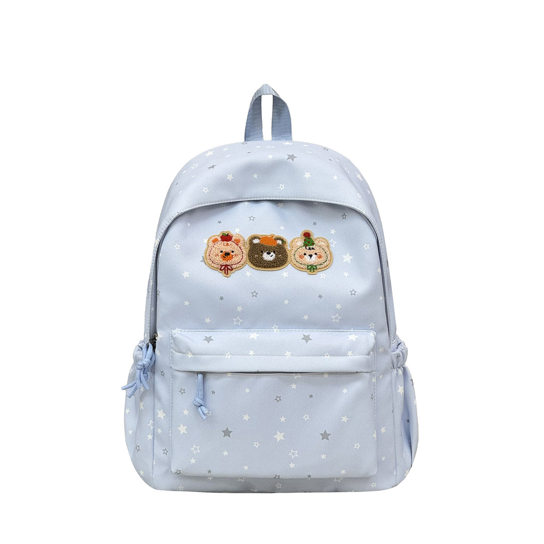 Fun-Themed Embroidered Character Backpack Stornfield