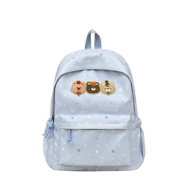 Fun-Themed Embroidered Character Backpack Stornfield