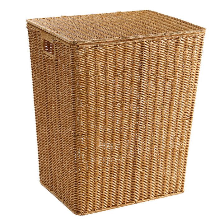 Handcrafted Rectangular Wicker Laundry Hamper Stornfield
