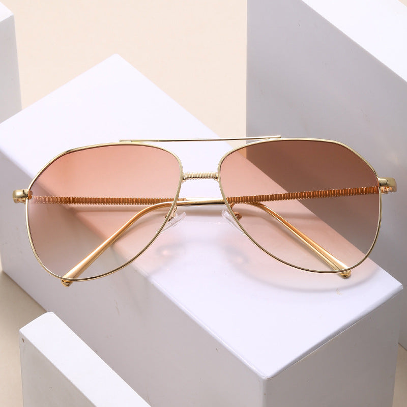 Ladies trendy aviator sunglasses with subtle gradient Stornfield