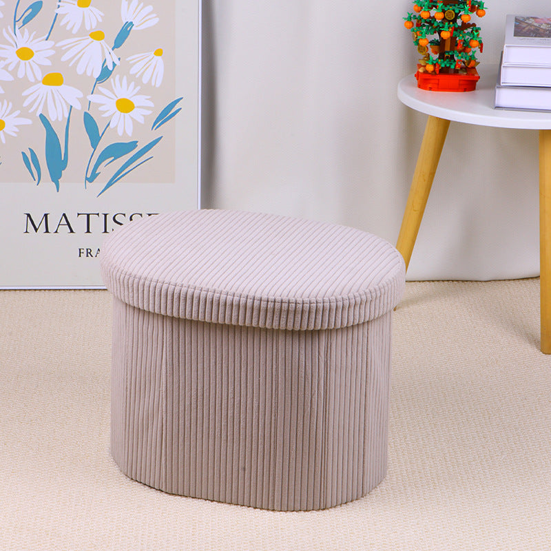 Elegant Upholstered Storage Stool Stornfield