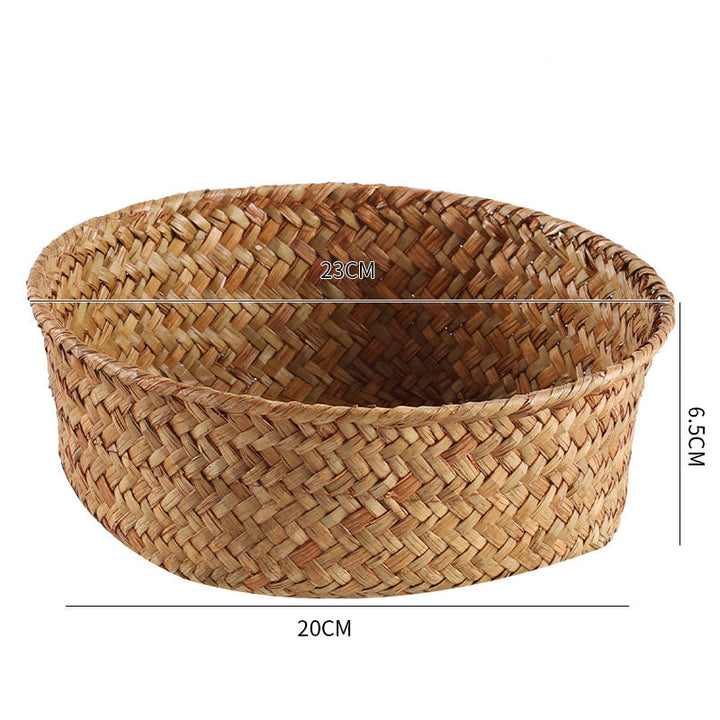 Handmade Natural Fiber Storage Basket Stornfield