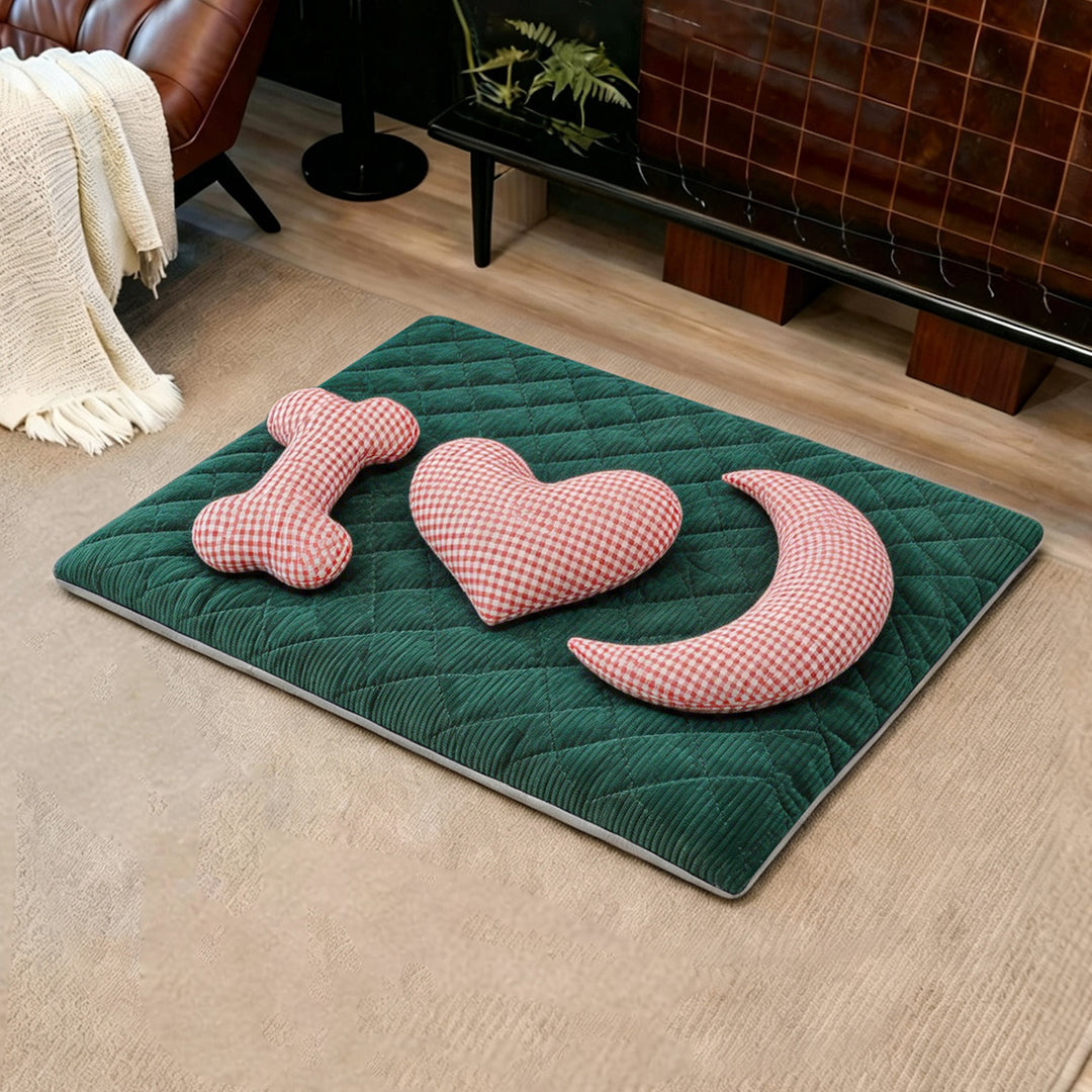 Unisex Playful and cozy pet mat with cushion shapes Stornfield