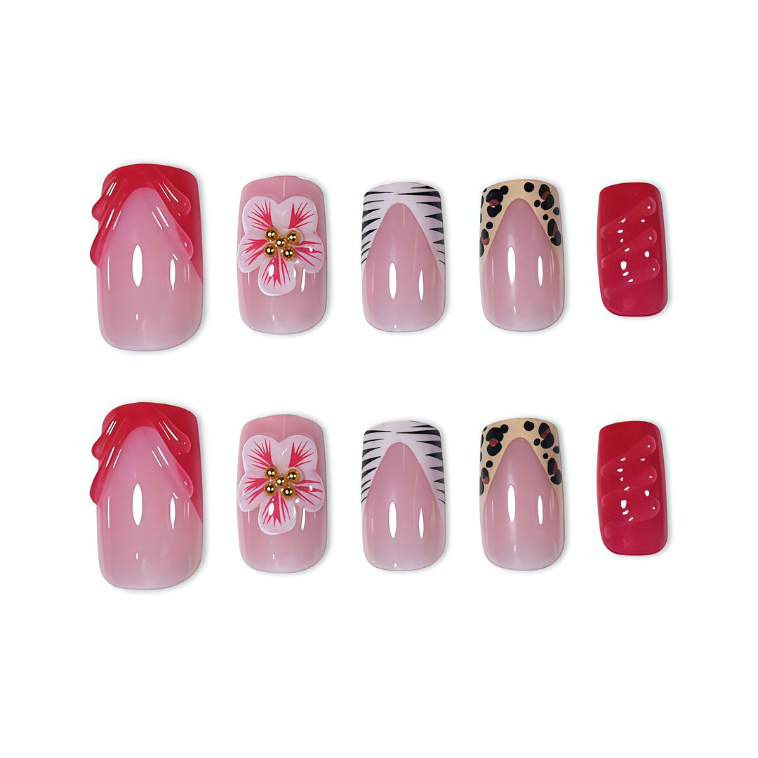 Decorative Artistic Press-On Nail Set Stornfield